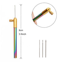 HKM-613011 Aluminum Handle Anti-French Embroidery Crochet Tool - 9cm, 15g
