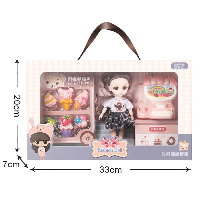 HKM-613011 Cute Baby Doll Playhouse Gift Set with Accessories for Kids