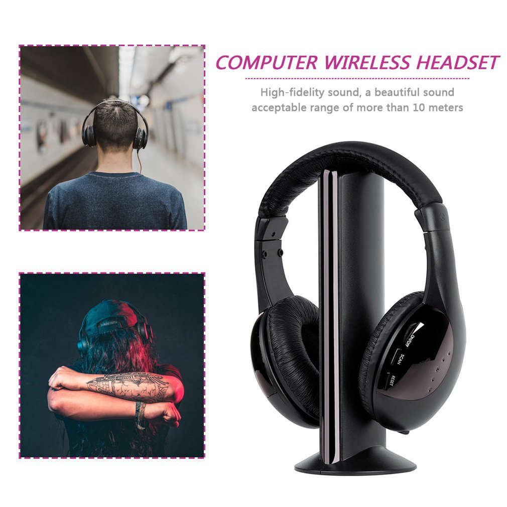 HKM-613011 Multi-Occasion Over-the-Head Wireless Headset with 3.5mm Interface