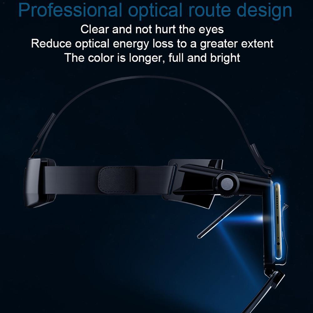 HKM-613075 Portable VR Glasses for Smartphones - High Definition Viewing, Compatible with 4.7-6.3 Inch Screens, Lightweight and Foldable Design