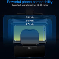 HKM-613075 Portable VR Glasses for Smartphones - High Definition Viewing, Compatible with 4.7-6.3 Inch Screens, Lightweight and Foldable Design