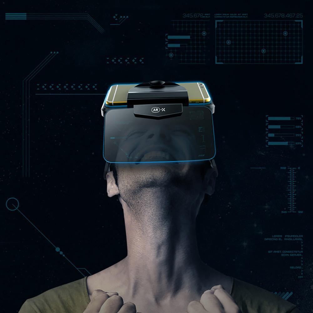 HKM-613075 Portable VR Glasses for Smartphones - High Definition Viewing, Compatible with 4.7-6.3 Inch Screens, Lightweight and Foldable Design