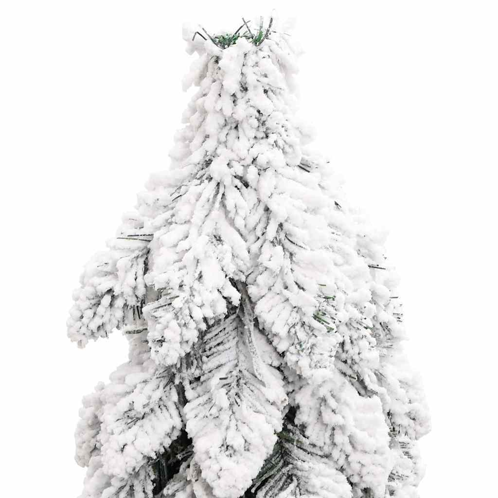 HKM-613139 Lifelike 150 cm Artificial Christmas Tree with 80 Warm White LED Lights and Snow Effect