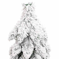 HKM-613139 Lifelike 150 cm Artificial Christmas Tree with 80 Warm White LED Lights and Snow Effect