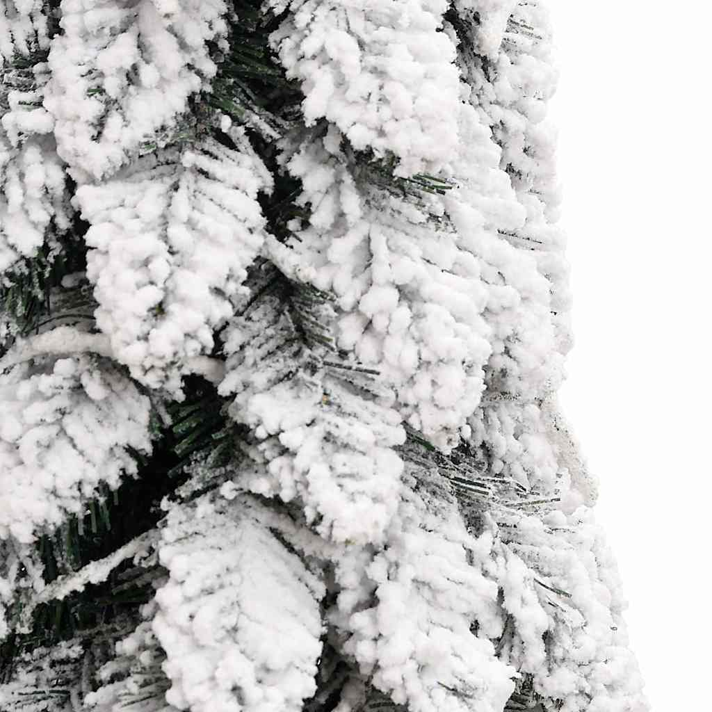 HKM-613139 Lifelike 150 cm Artificial Christmas Tree with 80 Warm White LED Lights and Snow Effect