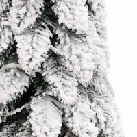HKM-613139 Lifelike 150 cm Artificial Christmas Tree with 80 Warm White LED Lights and Snow Effect
