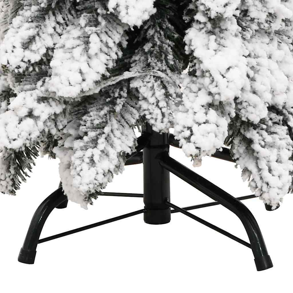 HKM-613139 Lifelike 150 cm Artificial Christmas Tree with 80 Warm White LED Lights and Snow Effect