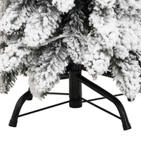 HKM-613139 Lifelike 150 cm Artificial Christmas Tree with 80 Warm White LED Lights and Snow Effect