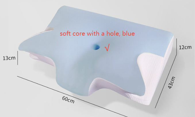 HKM-613139 Memory Foam Sleeping Pillow - Soft Space Cotton, Various Colors Available