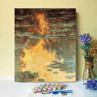 HKM-613331 DIY Digital Oil Painting Kit for Hand-Painted Living Room and Bedroom Décor - Landscape Theme on Linen