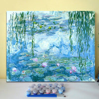 HKM-613331 DIY Digital Oil Painting Kit for Hand-Painted Living Room and Bedroom Décor - Landscape Theme on Linen