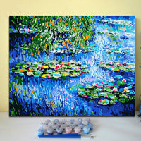 HKM-613331 DIY Digital Oil Painting Kit for Hand-Painted Living Room and Bedroom Décor - Landscape Theme on Linen