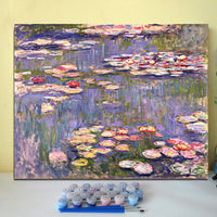 HKM-613331 DIY Digital Oil Painting Kit for Hand-Painted Living Room and Bedroom Décor - Landscape Theme on Linen