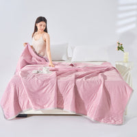 HKM-613331 Lightweight Summer Ice Silk Quilt - Machine Washable, Multiple Sizes Available