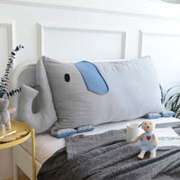 HKM-613395 Nordic Style Cartoon Square Back Bedside Cushion in Various Animal Designs - Cotton Fill, 110x60CM & 150x60CM