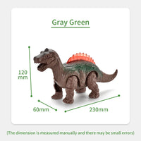 HKM-613587 Electric Walking Dinosaur Toy with Light and Music for Kids Ages 2-4 - 23cm Model
