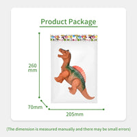 HKM-613587 Electric Walking Dinosaur Toy with Light and Music for Kids Ages 2-4 - 23cm Model