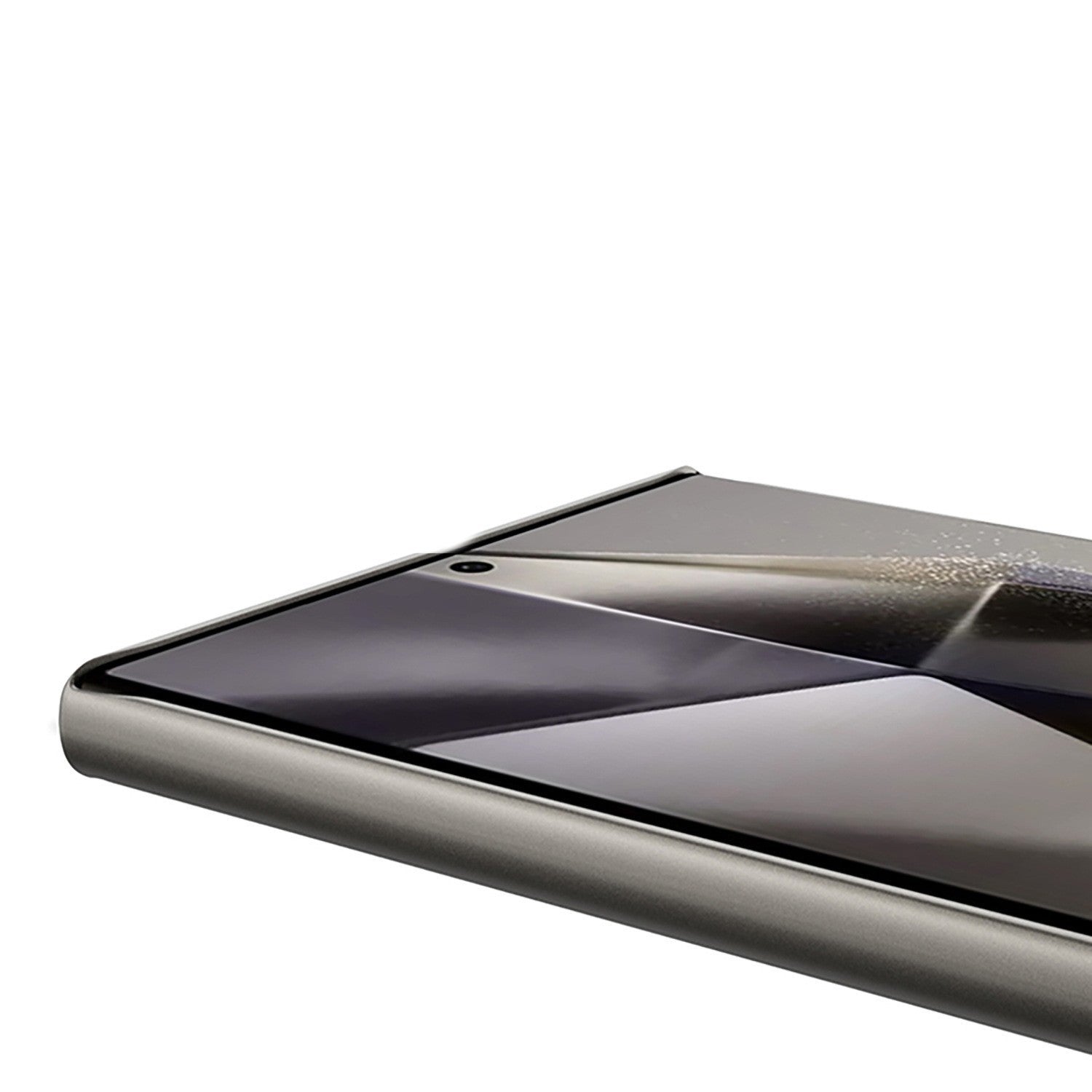 HKM-613587 Titanium Black Hard Phone Case for Samsung S24 Ultra and S23 Ultra - Drop-Resistant Protection
