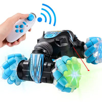 HKM-613907 Smart Follow Twisting RC Car with Flash Light Remote Control for Kids - Electric Stunt Drift Toy