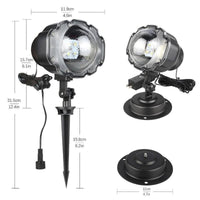 HKM-614099 Snowflake LED Christmas Light Projector with Remote Control - Waterproof Indoor/Outdoor Holiday Decoration
