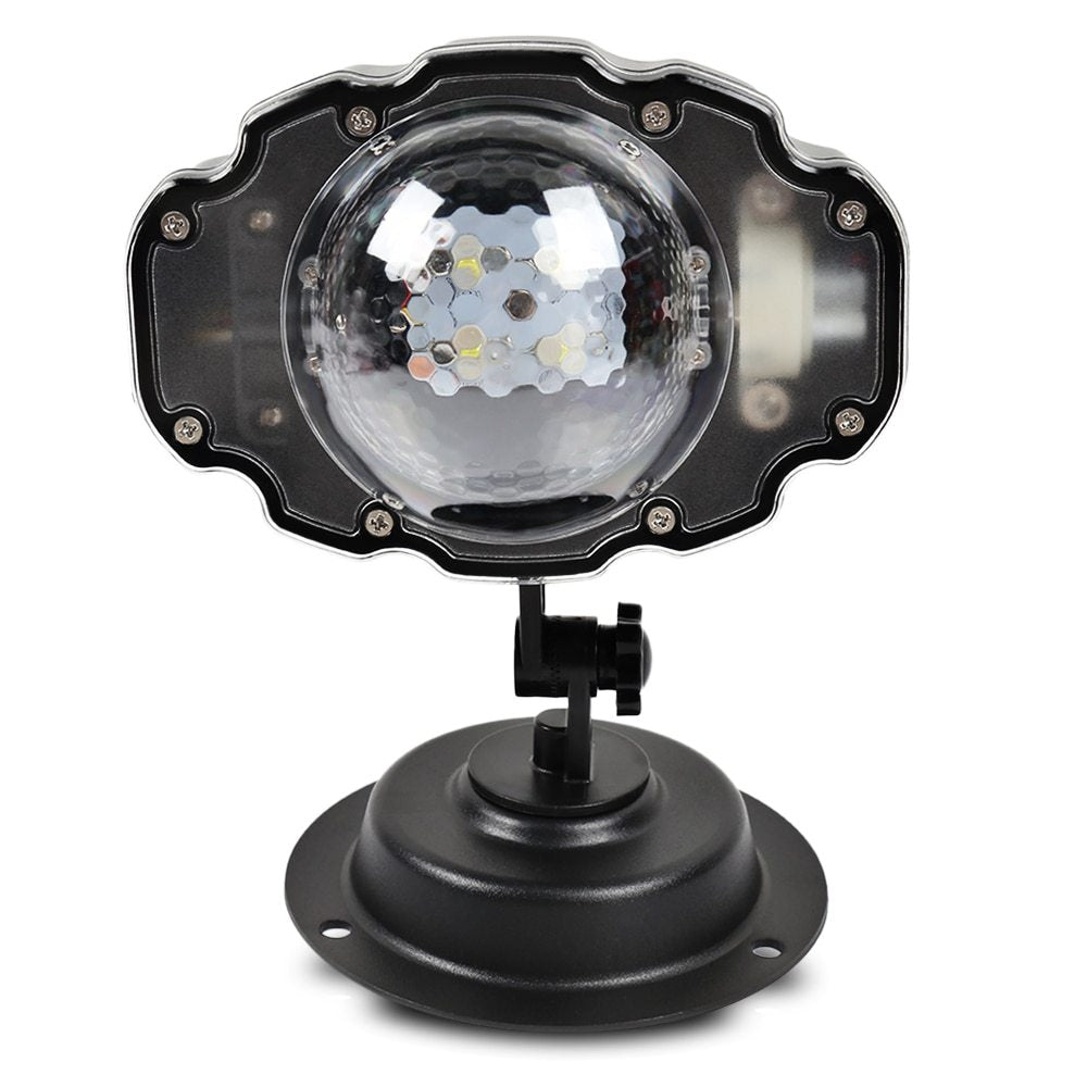HKM-614099 Snowflake LED Christmas Light Projector with Remote Control - Waterproof Indoor/Outdoor Holiday Decoration