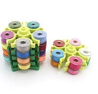 HKM-614163 Rotary Bobbin Box with Clip - Compact 9x7cm Storage Solution