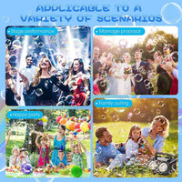 HKM-614291 Automatic Bubble Machine Toy for Kids - LED Portable Bubble Blower, Compact Design, for Ages 5 and Up