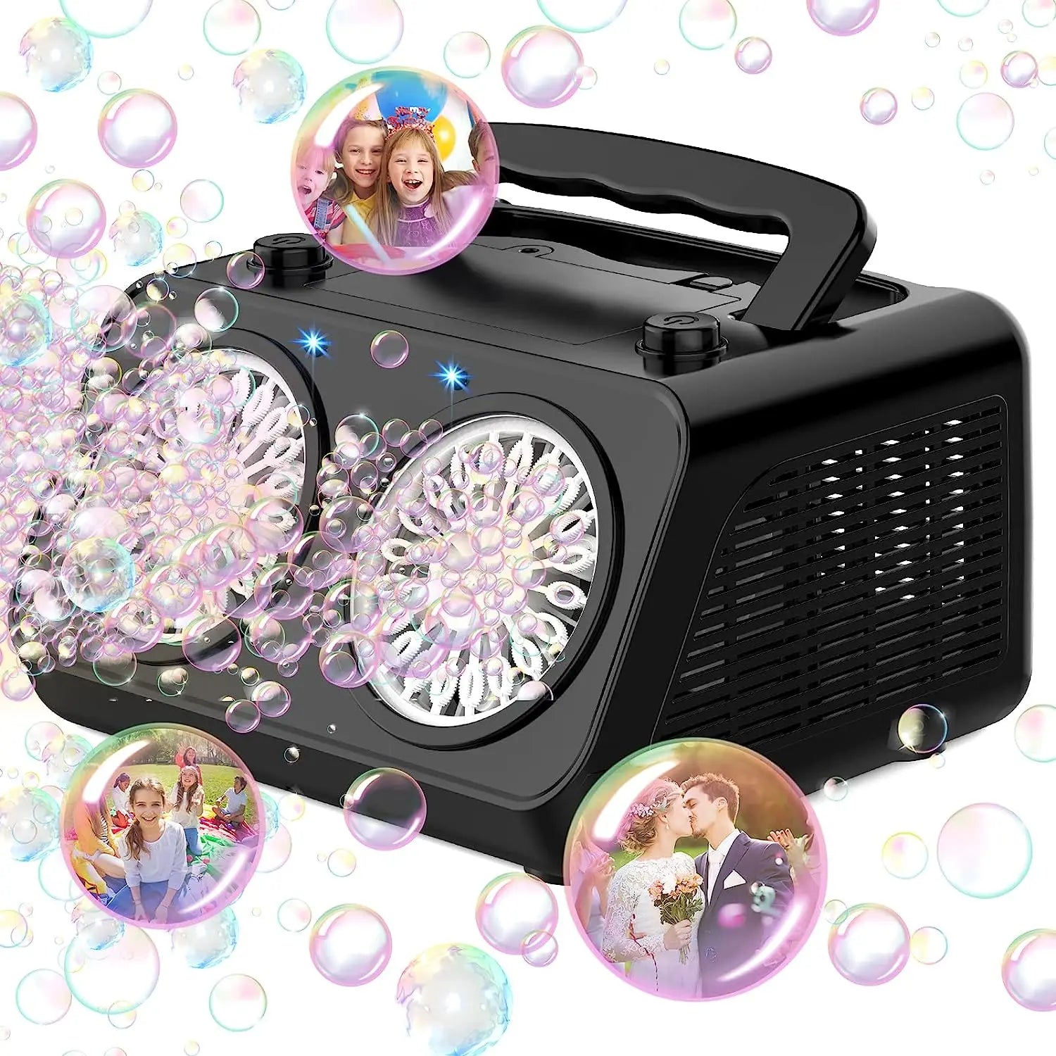 HKM-614291 Automatic Bubble Machine Toy for Kids - LED Portable Bubble Blower, Compact Design, for Ages 5 and Up
