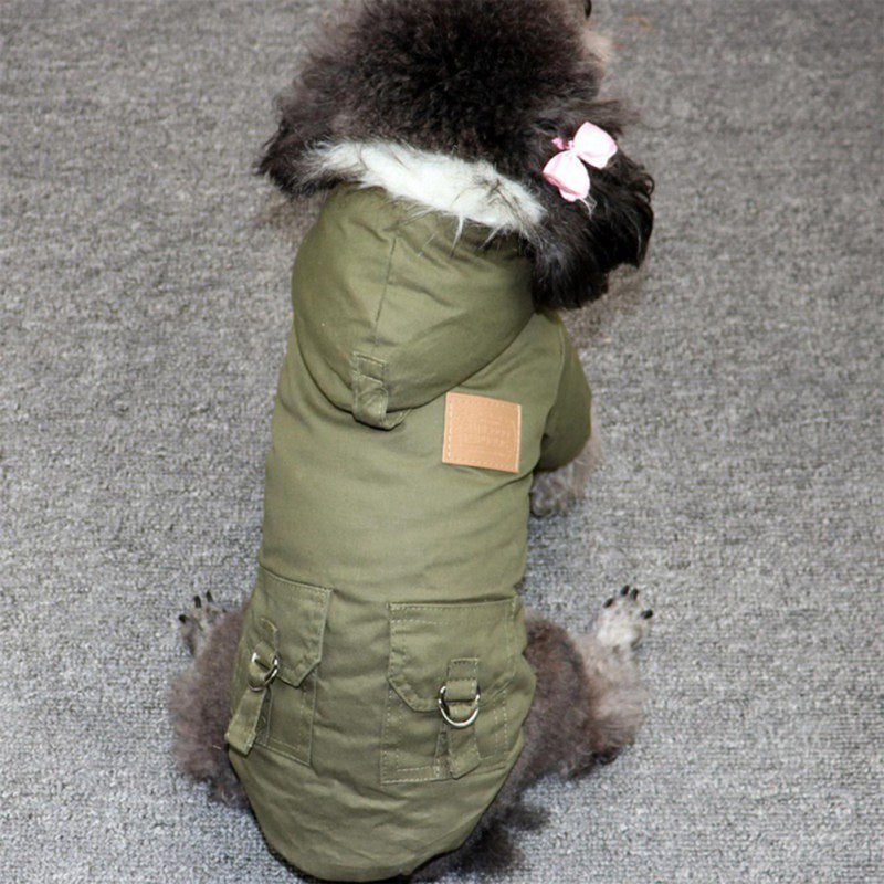 HKM-614291 Cozy Double-Layer Fleece Pet Clothing for All Seasons