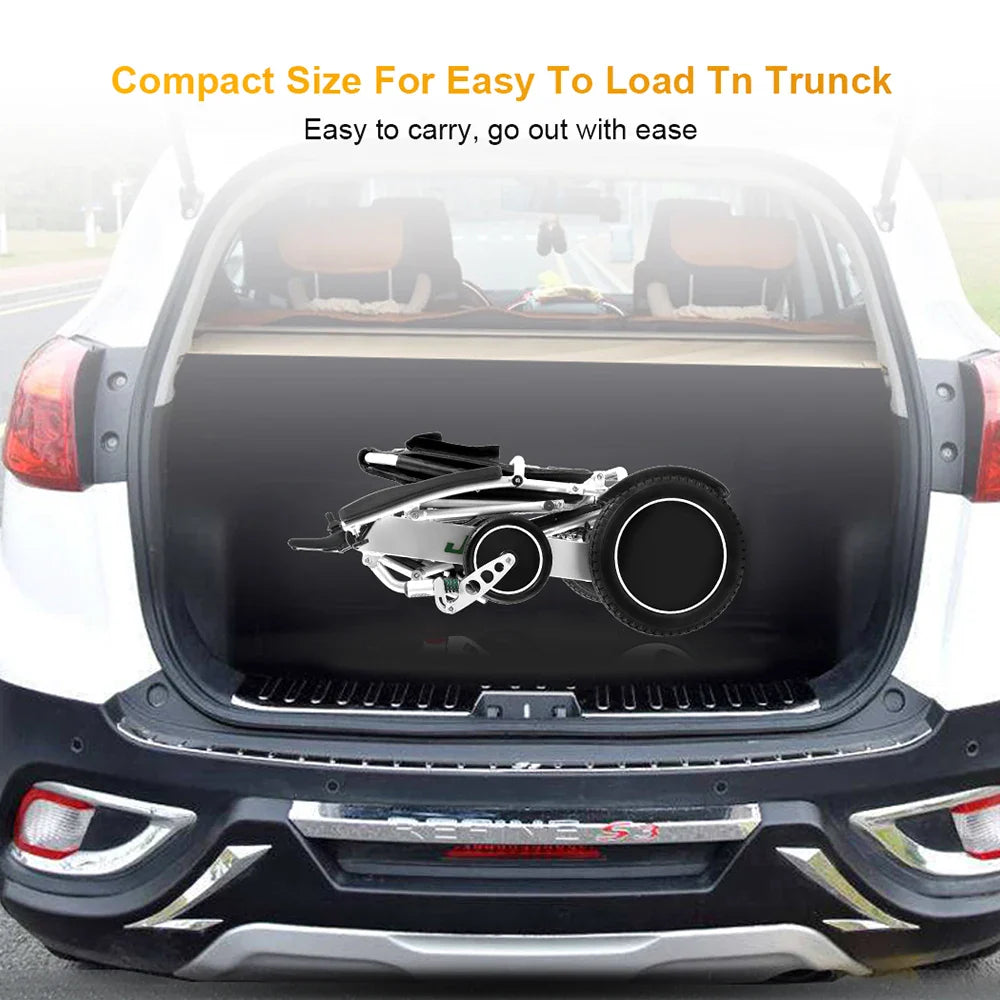 KTX-614355 Lightweight Portable Electric Wheelchair for Home and Outdoor Use, Foldable Design, Aluminum Frame