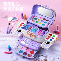 HKM-614483 Kids Pretend Makeup Kit with Handheld Makeup Box – DIY Cosmetics Set for Role Play and Imaginative Fun