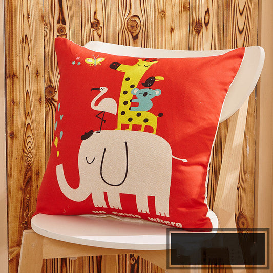 HKM-614547 Cartoon-Style Cushion Cover for Living Room, Bedroom, and Children's Room – 40cm, 45cm, 50cm Sizes