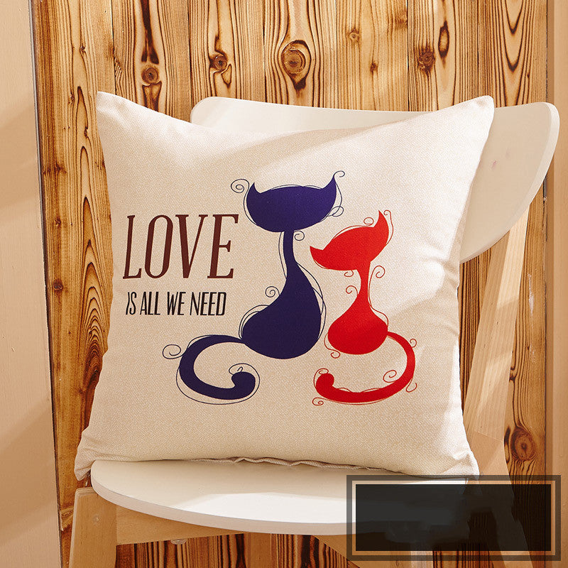 HKM-614547 Cartoon-Style Cushion Cover for Living Room, Bedroom, and Children's Room – 40cm, 45cm, 50cm Sizes