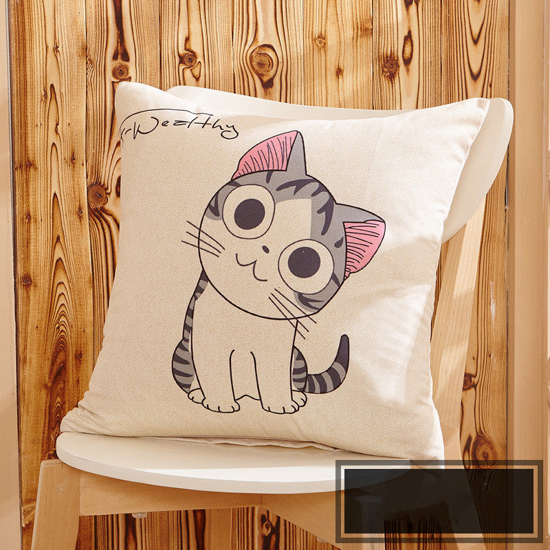 HKM-614547 Cartoon-Style Cushion Cover for Living Room, Bedroom, and Children's Room – 40cm, 45cm, 50cm Sizes