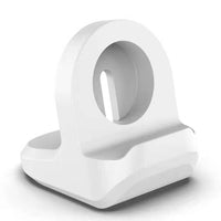 HKM-614547 Silicone Charging Stand for Apple Devices - Compact Desktop Base in Red, Dark Blue, Pink