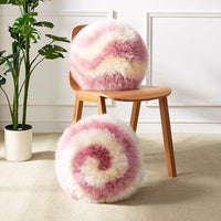 HKM-614867 Girly Heart-Shaped Striped Plush Cushion, 40cm & 45cm Sizes, Soft PP Cotton Filling