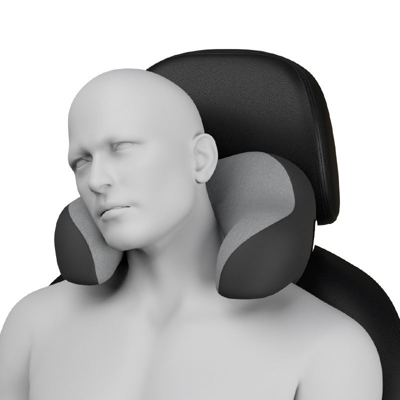 HKM-614931 Memory Foam Car U-Shaped Headrest Neck Support Pillow with Nylon Cover