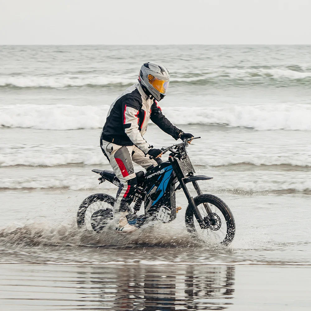 KTX-615187 G300 Pro 6500W Electric Dirt Bike - Off-Road Mountain E-bike, Blue Version, 72V Battery