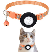 HKM-615187 Pet Cat Footprints Reflective Collar With Bell