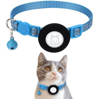 HKM-615187 Pet Cat Footprints Reflective Collar With Bell