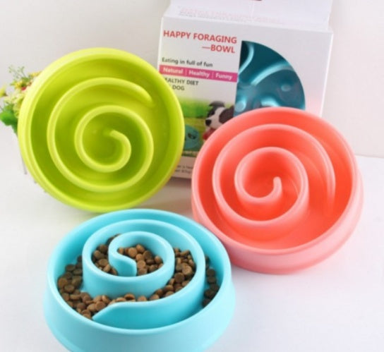 HKM-615251 Anti-choke Bowl Plastic Dog Bowl Healthy Feeder