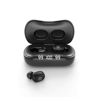 HKM-615379 Binaural Touch Control Wireless Bluetooth Headset with Digital Display - Sports TWS Stereo, 5.0 Connectivity
