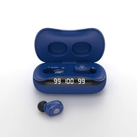 HKM-615379 Binaural Touch Control Wireless Bluetooth Headset with Digital Display - Sports TWS Stereo, 5.0 Connectivity
