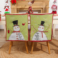 HKM-615443 Cartoon Printed Chair Cover for Old Man Style, Classic Cloth Stool Protector