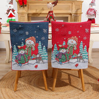 HKM-615443 Cartoon Printed Chair Cover for Old Man Style, Classic Cloth Stool Protector