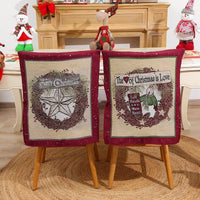 HKM-615443 Cartoon Printed Chair Cover for Old Man Style, Classic Cloth Stool Protector