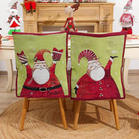 HKM-615443 Cartoon Printed Chair Cover for Old Man Style, Classic Cloth Stool Protector