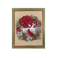 HKM-615443 Cartoon Printed Chair Cover for Old Man Style, Classic Cloth Stool Protector