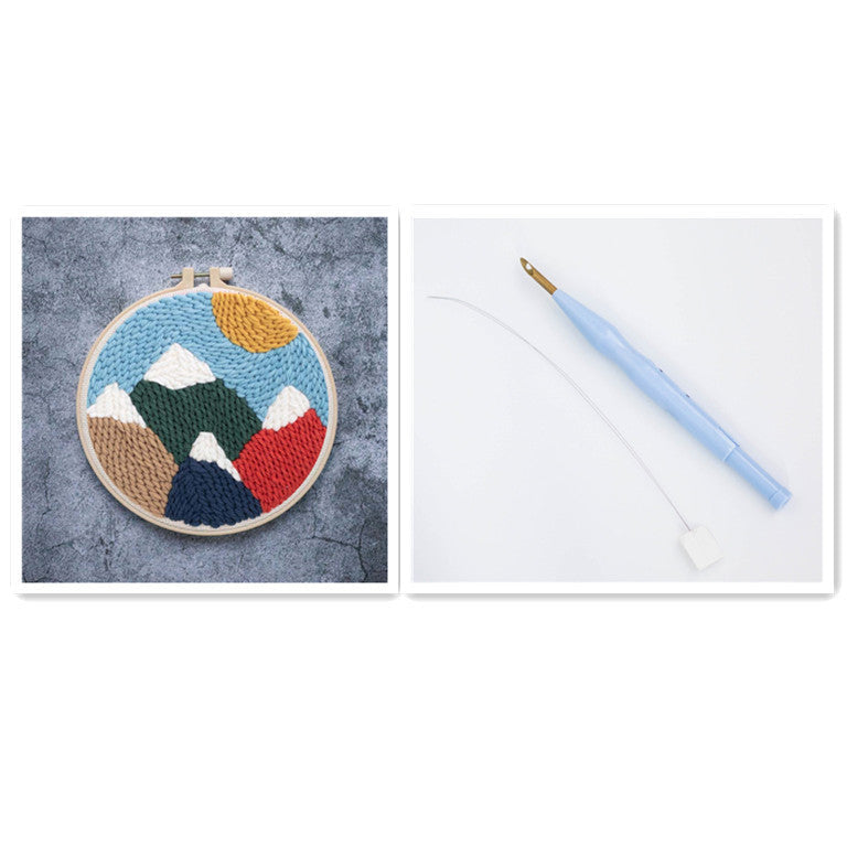 HKM-615635 DIY Hand-Embroidered Poke Poke Set | Modern Cartoon/Anime Design | Complete Material Package