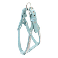 HKM-615827 Sparkling Rhinestone Suede Chest Strap for Small to Medium Dogs